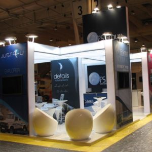 Swift Displays T3 Exhibition Systems with Fabric Cladding