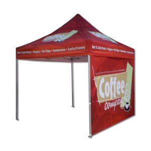 Swift Displays gazebo branding